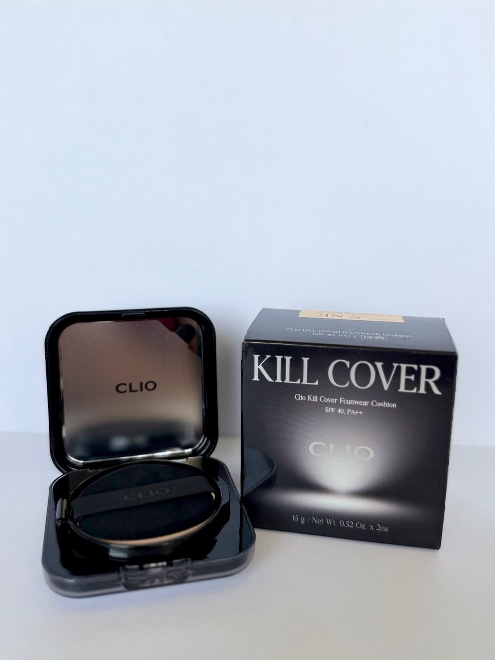 Clio Kill Cover Cushion Foundation in Black 21N Linen - Picture 2 of 4